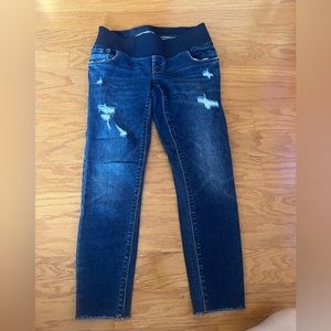 Old Navy Maternity Front Low Panel Rock Star Skinny Jeans- size 0 Short